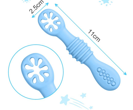 Set di cucchiaini in silicone VICLOON per alimenti solidi, 4 pezzi, 11 cm
