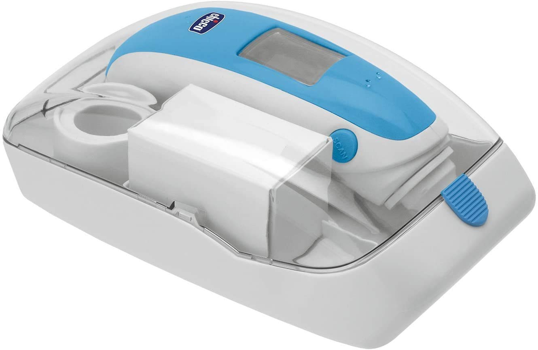 CHICCO Comfort Quick non-contact ear thermometer + 20 covers and case