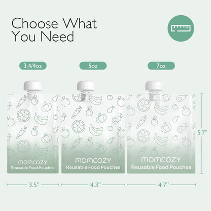 MOMCOZY Beutel Püree Quetschbeutel 10 Stück 200ml