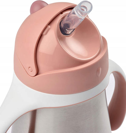 BEABA nevytečúci pohár so slamkou OCEĽOVÝ 250 ml