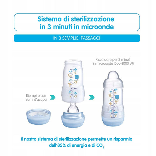 MAM Easy Start μπιμπερό κατά των κολικών 260 ml 2m+ – φωτογραφία προϊόντος 2