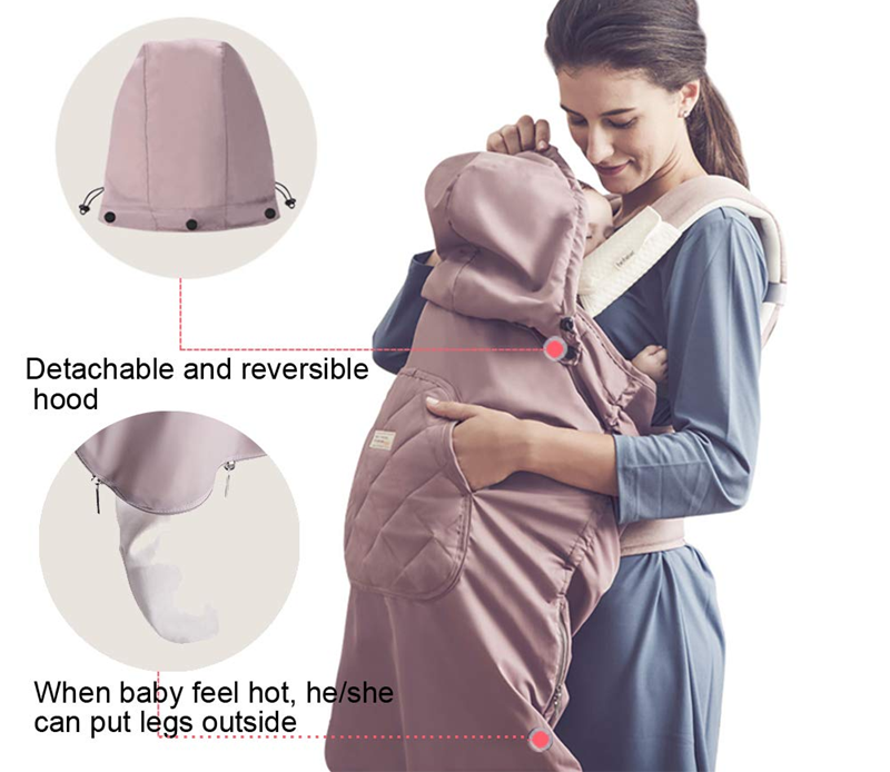 BEBAMOUR pokrowiec uniwersalny wodoodporny na nosidełko wózek fotelik