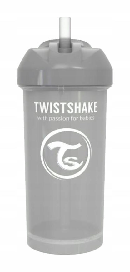 TWISTSHAKE Straw Cup ποτηράκι που δεν στάζει με καλαμάκι 360 ml 6 μ+