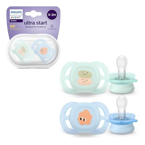 Philips Avent Ultra Start nyugtatócumi x2, 0-2 hónapos korig