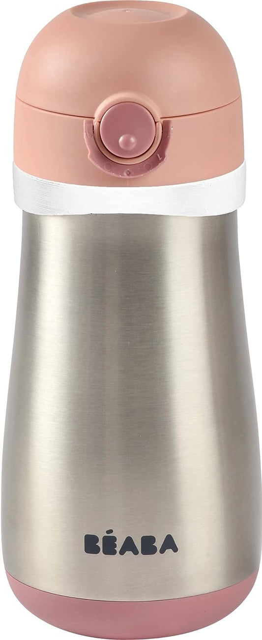 BEABA botella térmica de acero inoxidable 350 ml para bebés