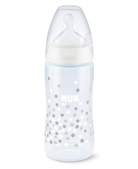 NUK First Choice+ 6–18 hónap CUMISÜVEG 300 ml hőmérsékletjelzővel