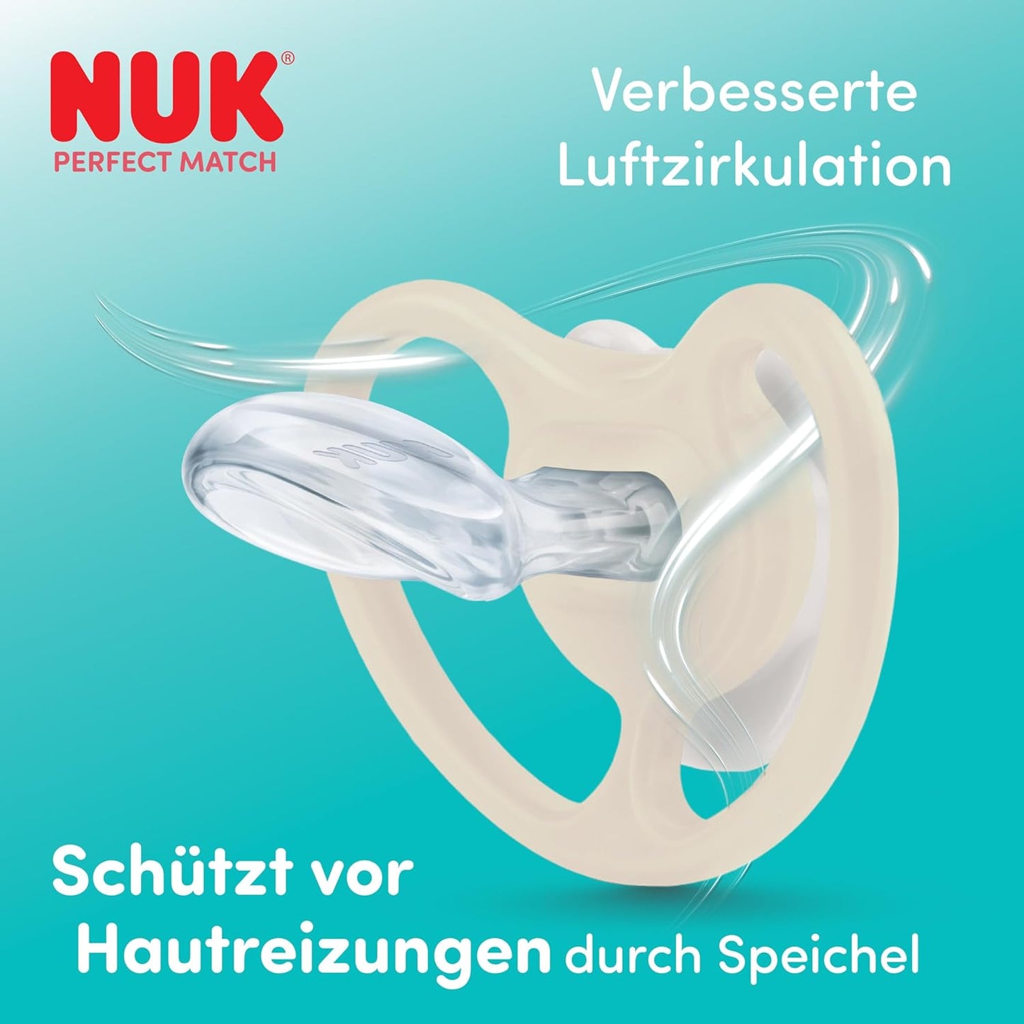 NUK Perfect Match Air Night Pacifier 0-6m x2