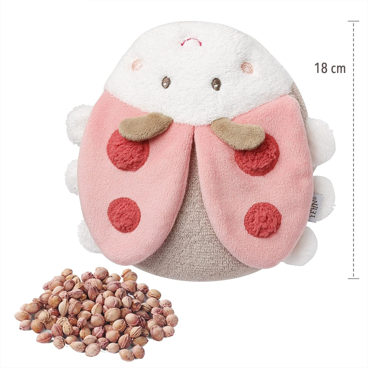 FEHN plush cherry stone heat pad 18 cm BEETLE