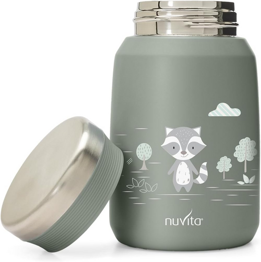 NUVITA 4472 termo posoda za kosilo iz nerjavnega jekla 500 ml 6 mesecev +