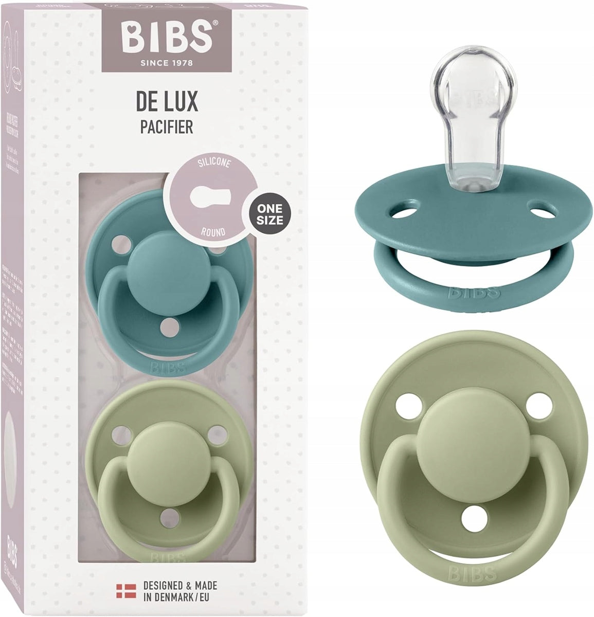 BIBS DE LUX cumlíky na upokojenie 2pack 0-3 roky SILIKÓN