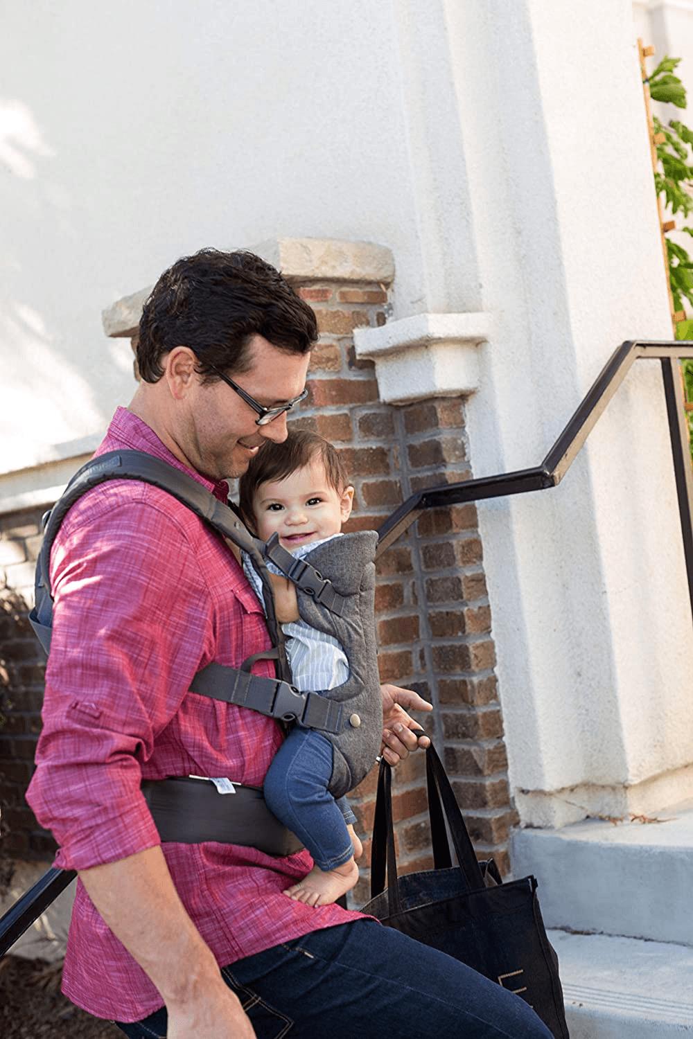 INFANTINO Flip 4w1 nosidełko ergonomiczne 3-14,5kg, szare nosidło dla dziecka noszonego przodem do rodzica