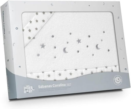 INTERBABY set de lenjerie pentru pătuț 60x120 cm Coralina