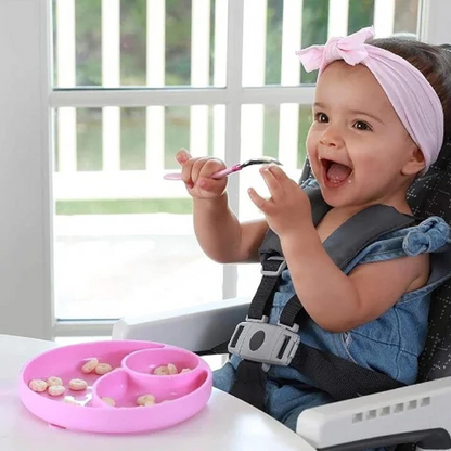 CHICCO Easy Menu silicone divided plate with suction cup