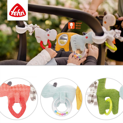 FEHN lanț cu pandantive pentru cărucior, pătuț și scaun auto LOOPY & LOTTA 55 cm