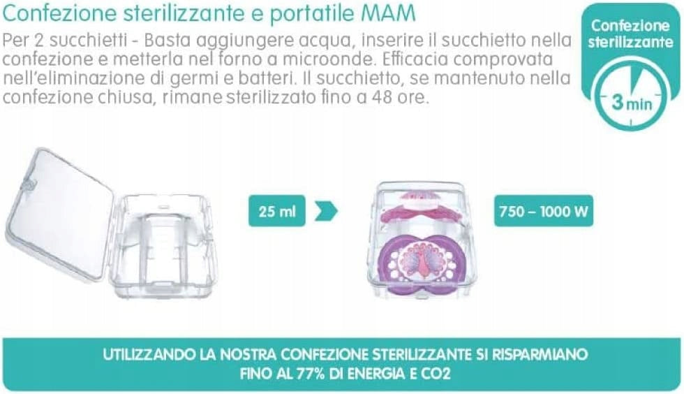 MAM COMFORT cumlík x2 2-12 mes.