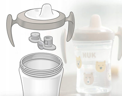 NUK Trainer Cup drypfri kop løve og zebra 6 m+ 230 ml