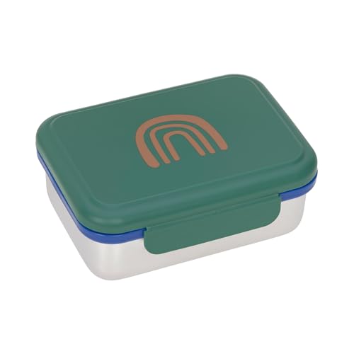 LÄSSIG Little Gang Rainbow Green lunchbox ze stali nierdzewnej