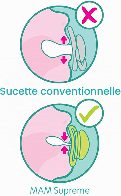 MAM Supreme suzetă ortodontică 16m+ x2