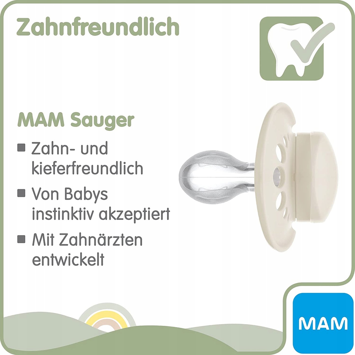 MAM PURE smoczek uspokajający x2 6-16 +box