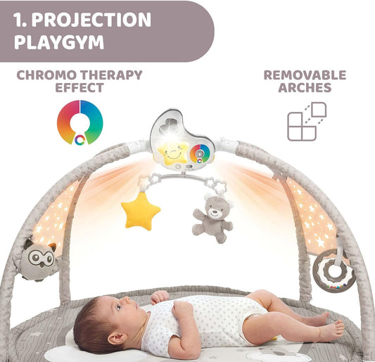CHICCO Enjoy Colors Gym edukativní podložka 3v1 + projektor