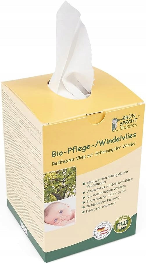 GRUNSPECHT Bio bibułki do pieluszek x70 biodegradowalne