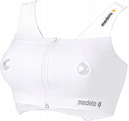 MEDELA gorset do laktatora EASY EXPRESSION S, biały, do wygodnego odciągania pokarmu