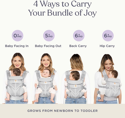 ERGOBABY OMNI 360 COOL AIR MESH ергономична носилка 3,2-20,4kg
