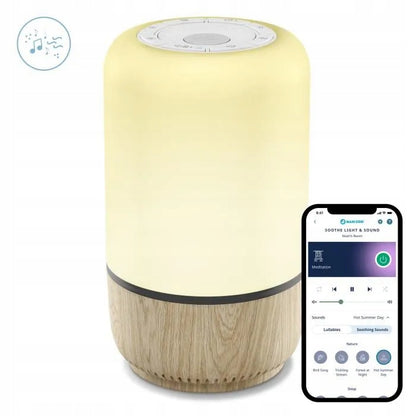 MAXI-COSI Soothe éjjeli LED lámpa hangszóróval Connected Home alkalmazással