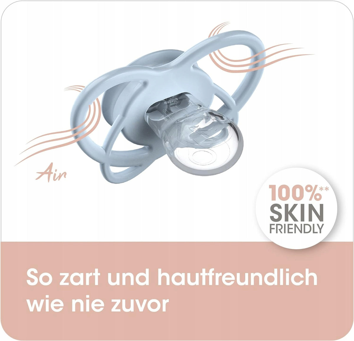 NIP My Butterfly smoczek uspokajający x2 0-6 msc, silikonowy, 100% skin friendly