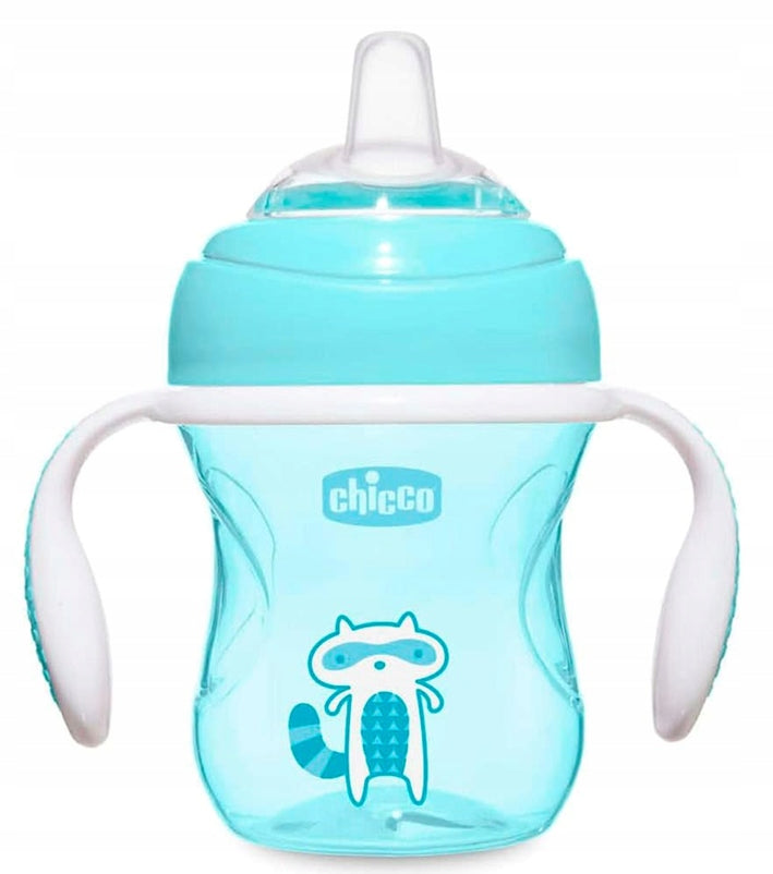 CHICCO Transition Cup Trinklernbecher mit Schnabel und Griffen 200 ml 4 m+