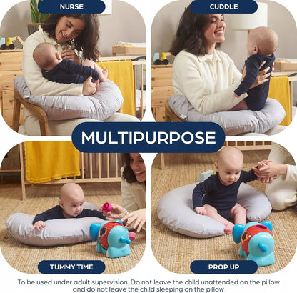 NIIMO pernă multifuncțională pentru sarcină și alăptare + husă