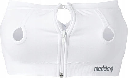 MEDELA gorset do laktatora EASY EXPRESSION L, biały gorset do odciągania pokarmu Medela z zamkiem