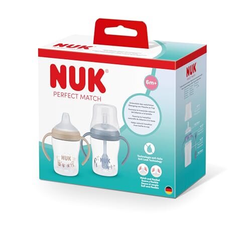 NUK Perfect Match kubki ze słomką 2x150 ml 6+ – zdjęcie produktu 2