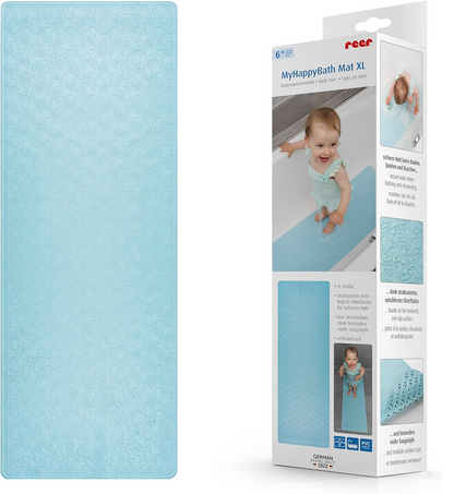 Covoraș antiderapant REER MyHappyBath XXL pentru cadă și duș, 36x97 cm