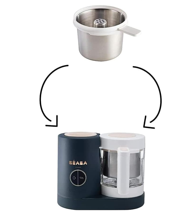 BEABA panier en acier pour la cuisson des pâtes et du riz pour BABYCOOK NEO 750g