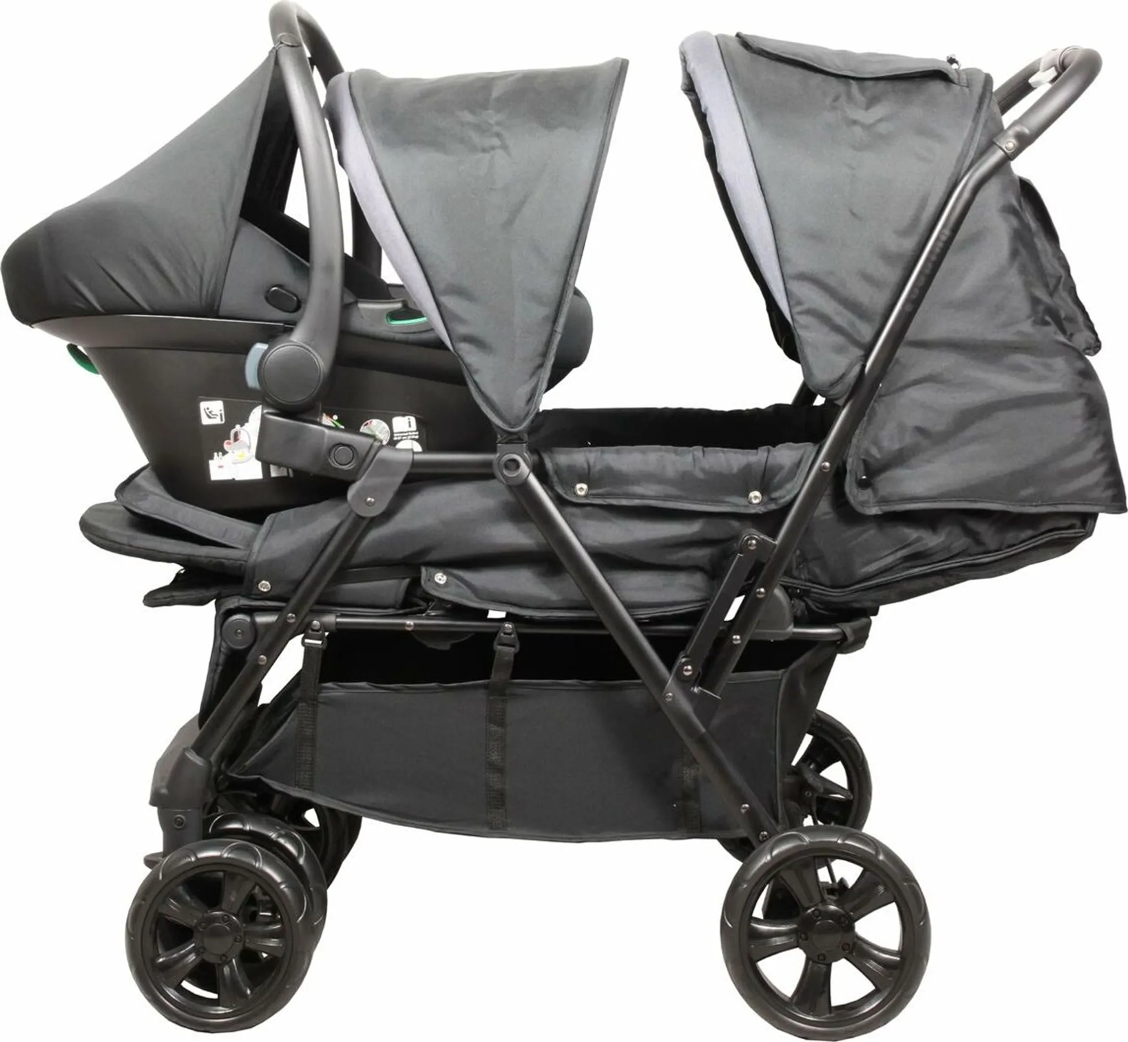 BAMBISOL double stroller + group 0 car seat