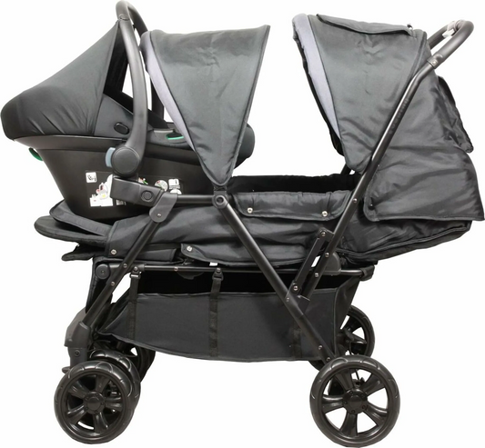 BAMBISOL double stroller + group 0 car seat