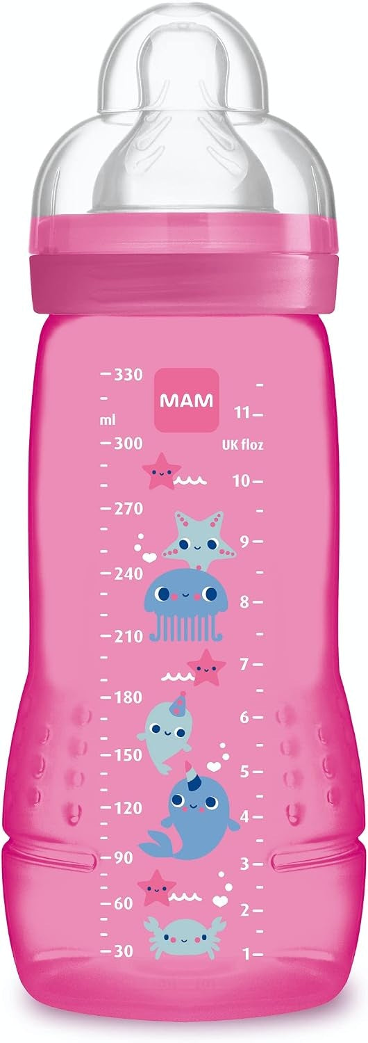 MAM Easy Active Flasche 330 ml 4 m+ Sauger 3 MEERESTIERE