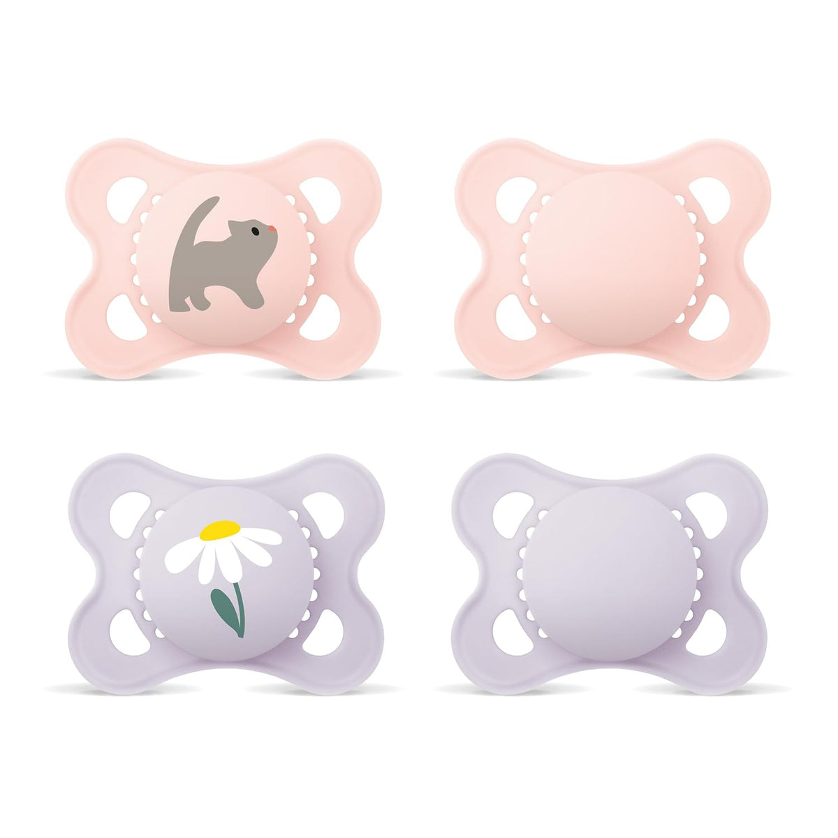MAM Original suzete ortodontice din silicon 0-6 luni x4