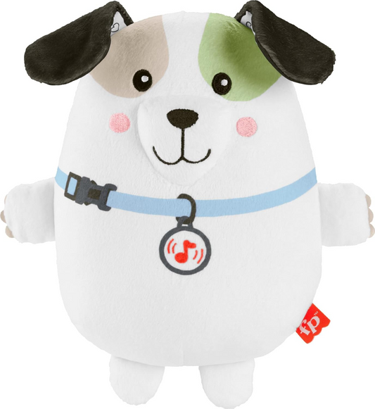 FISHER-PRICE Snuga Puppy jucărie de pluș cu melodii și vibrații CĂȚELUȘ 18 cm