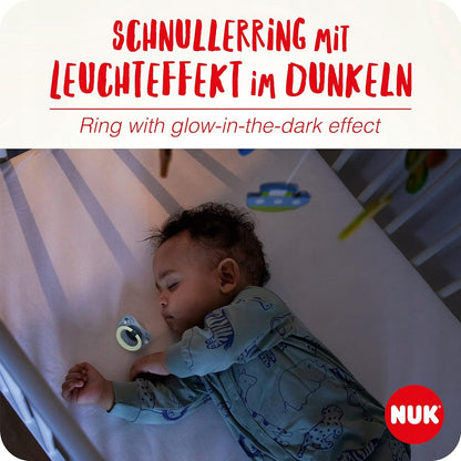 NUK SIGNATURE DAY&NIGHT upokojujúci cumlík x4 18 – 36 mesiacov