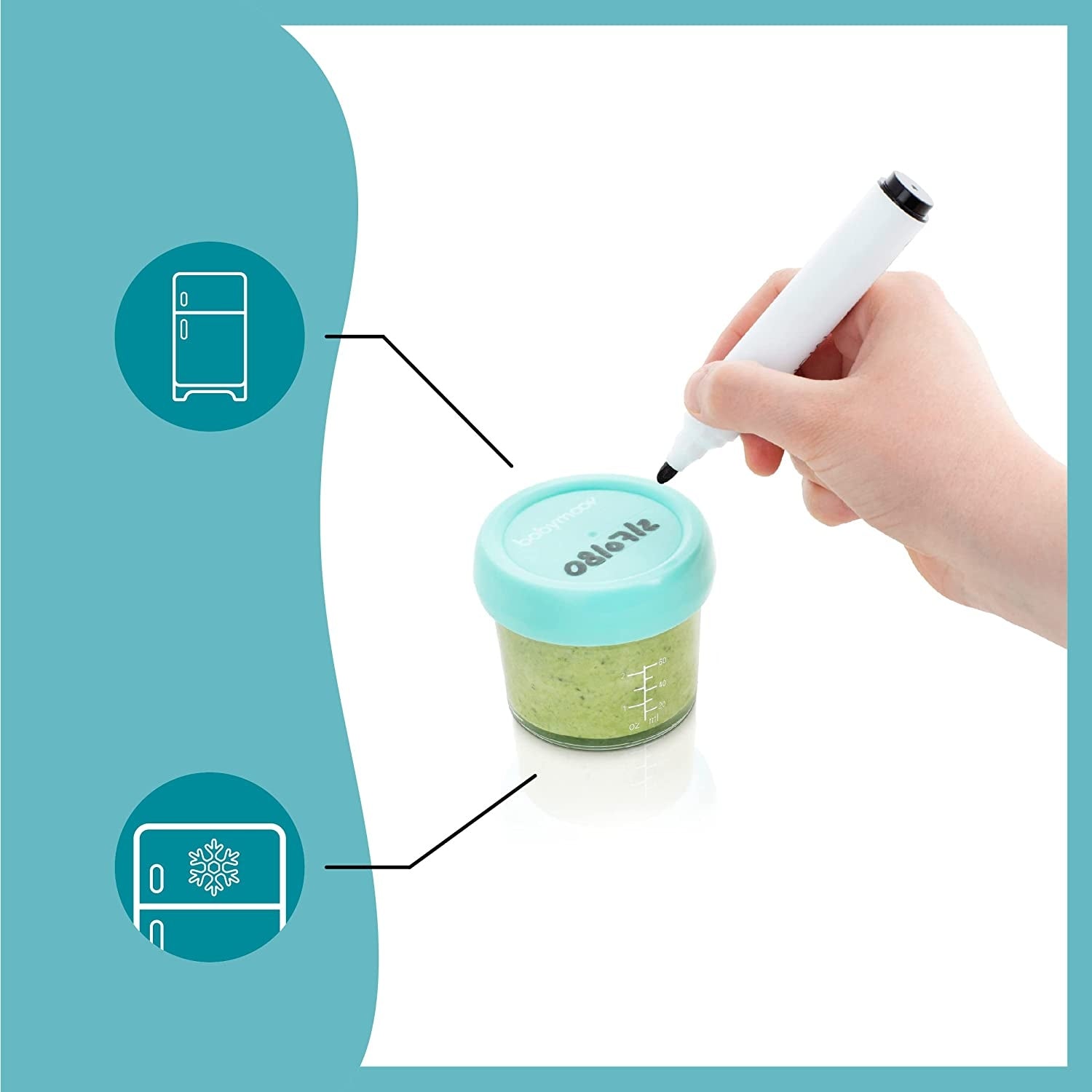 BABYMOOV Babybols set of containers with lids