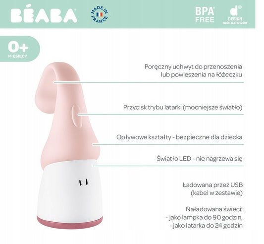 BEABA Pixie 2in1 torcia portatile lampada notturna LED