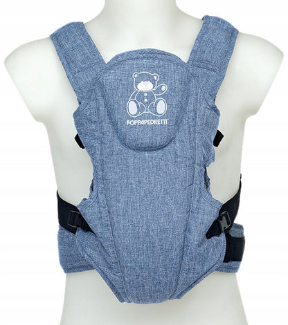 FOPPAPEDRETTI Marsupi8 nosidełko ergonomiczne 3,5 - 9 kg, niebieskie nosidło z regulacją