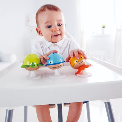 HAPE Stay-put criaturas marinhas sensoriais com ventosas 3 peças