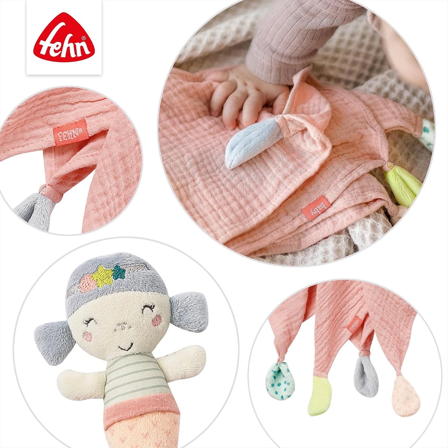 Copertina comforter FEHN, peluche da coccolare, 45 cm, SIRENA