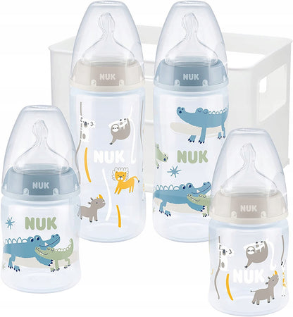 NUK First Choice+ Starter-Set 4 Flaschen + Organizer-Korb 0-6 Monate