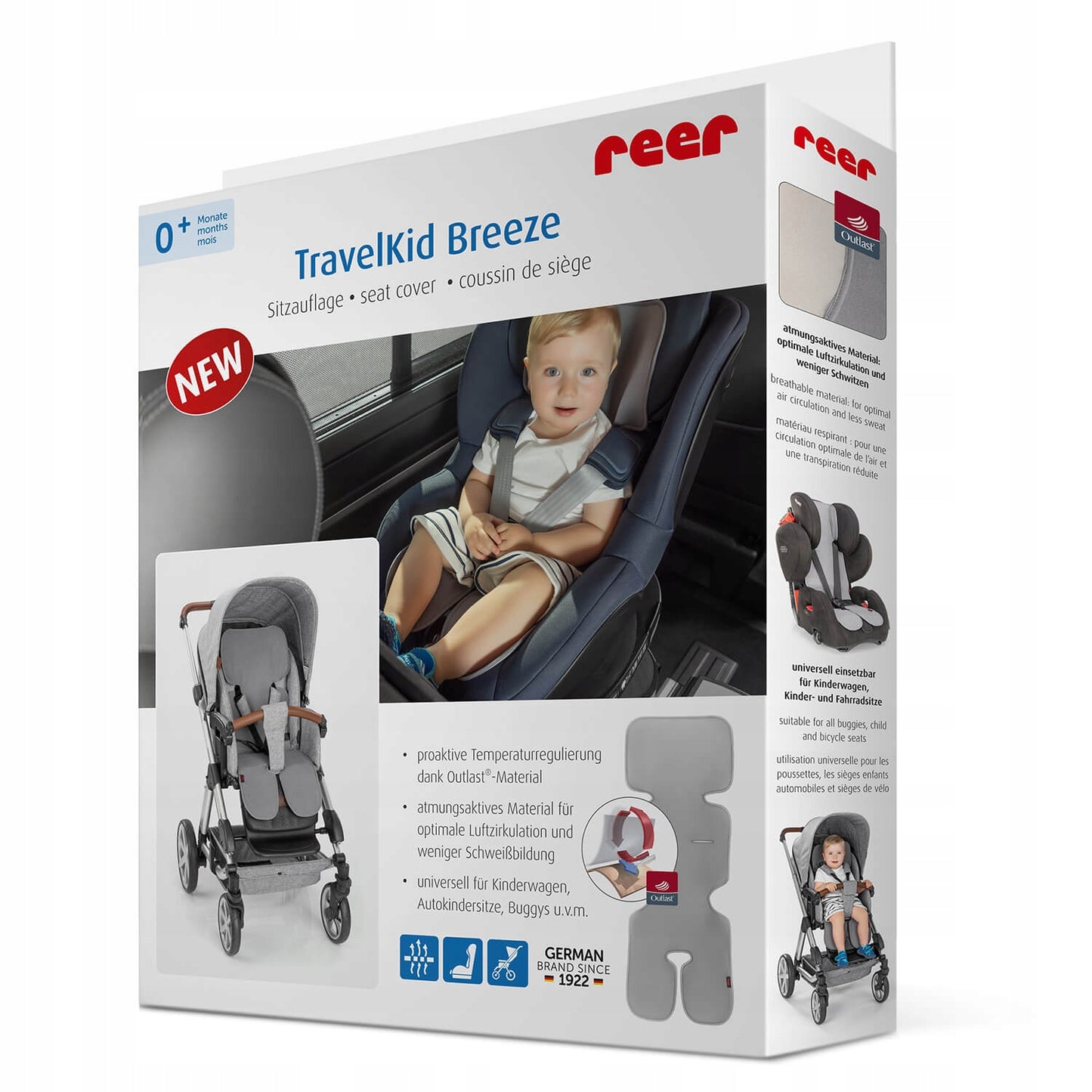 REER TravelKid Breeze priedušná vložka do kočíka a autosedačky