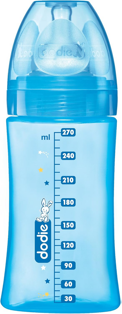 Dodie Flasche 270 ml Sauger 2 mittlerer Durchfluss 0-6 m KANINCHEN