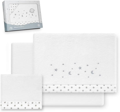 INTERBABY set de lenjerie pentru pătuț 60x120 cm Coralina
